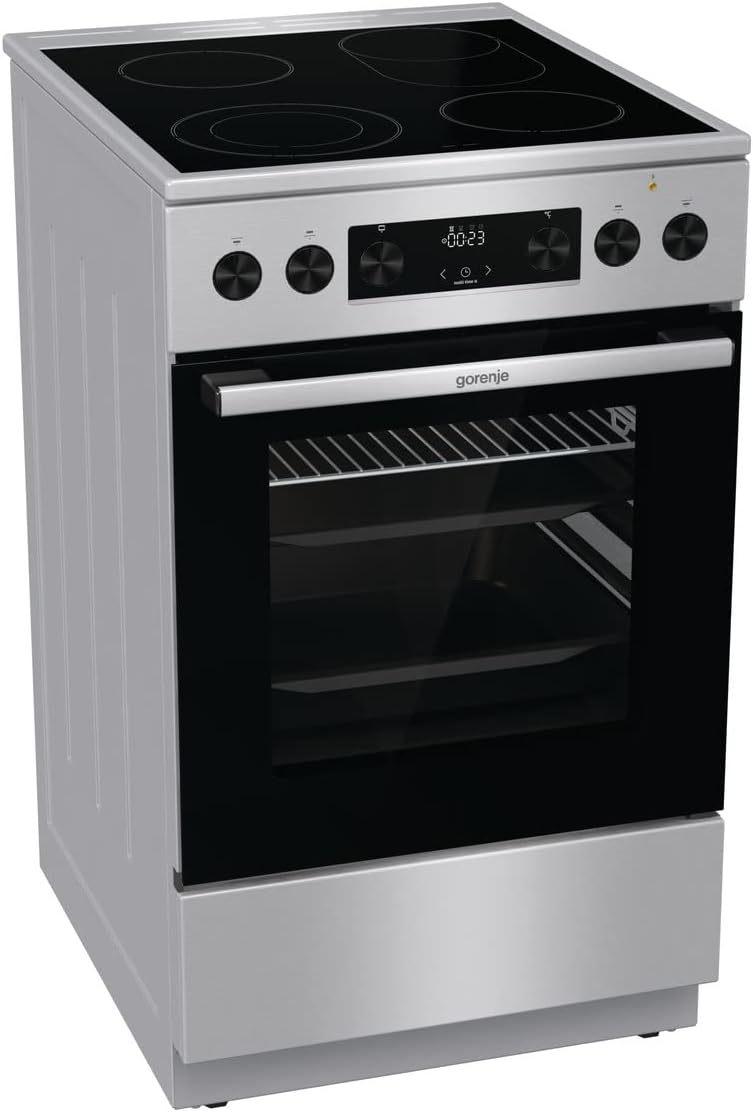 Gorenje GECS5C70XPA Elektro-Backofen – 50 cm, 70 L, Glaskeramik, GentleClose, AirFry, ExtraSteam, Pizza bis 300 °C, AquaClean, Schwarz