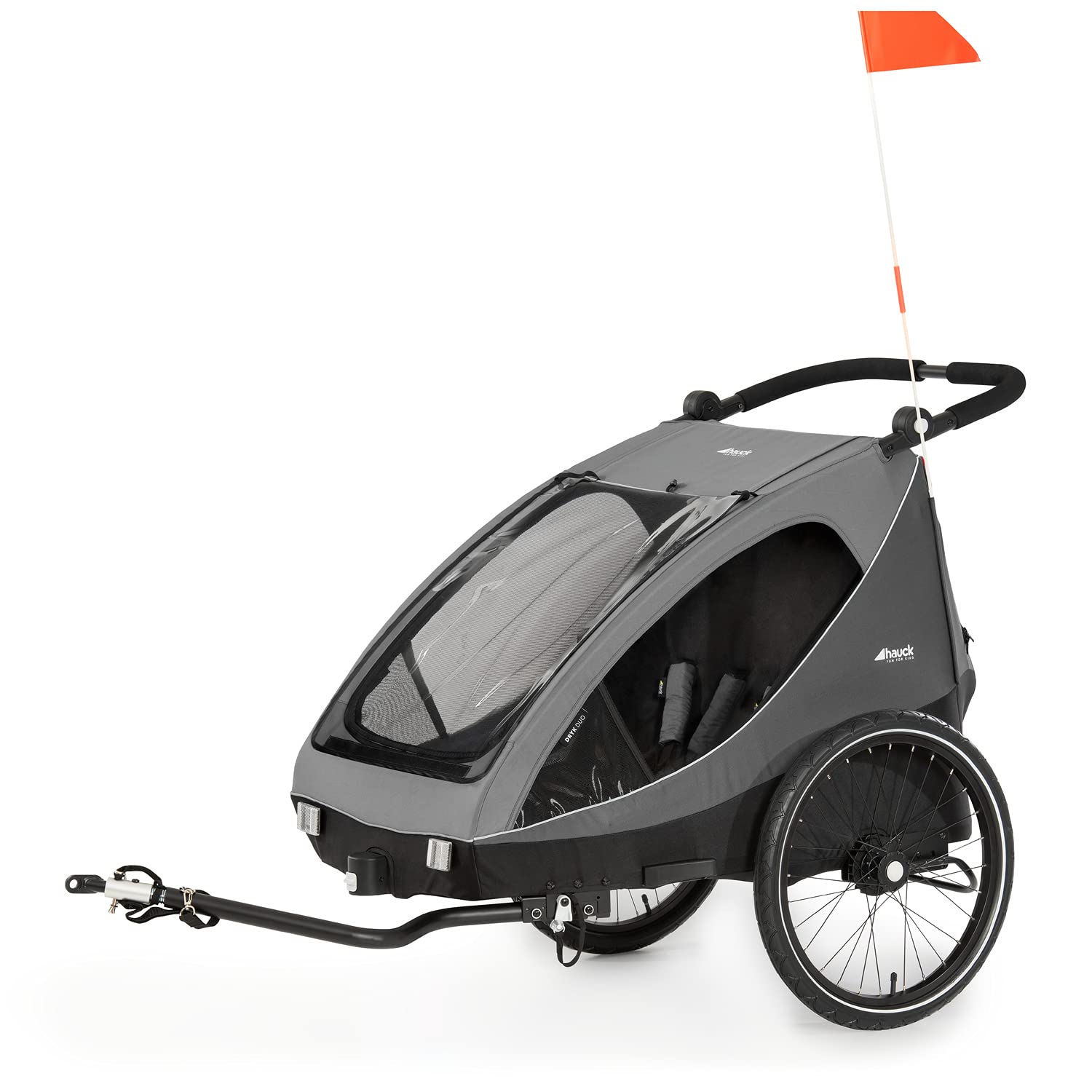 hauck Dryk Duo Plus – 2-in-1 Fahrradanhänger & Kinderwagen