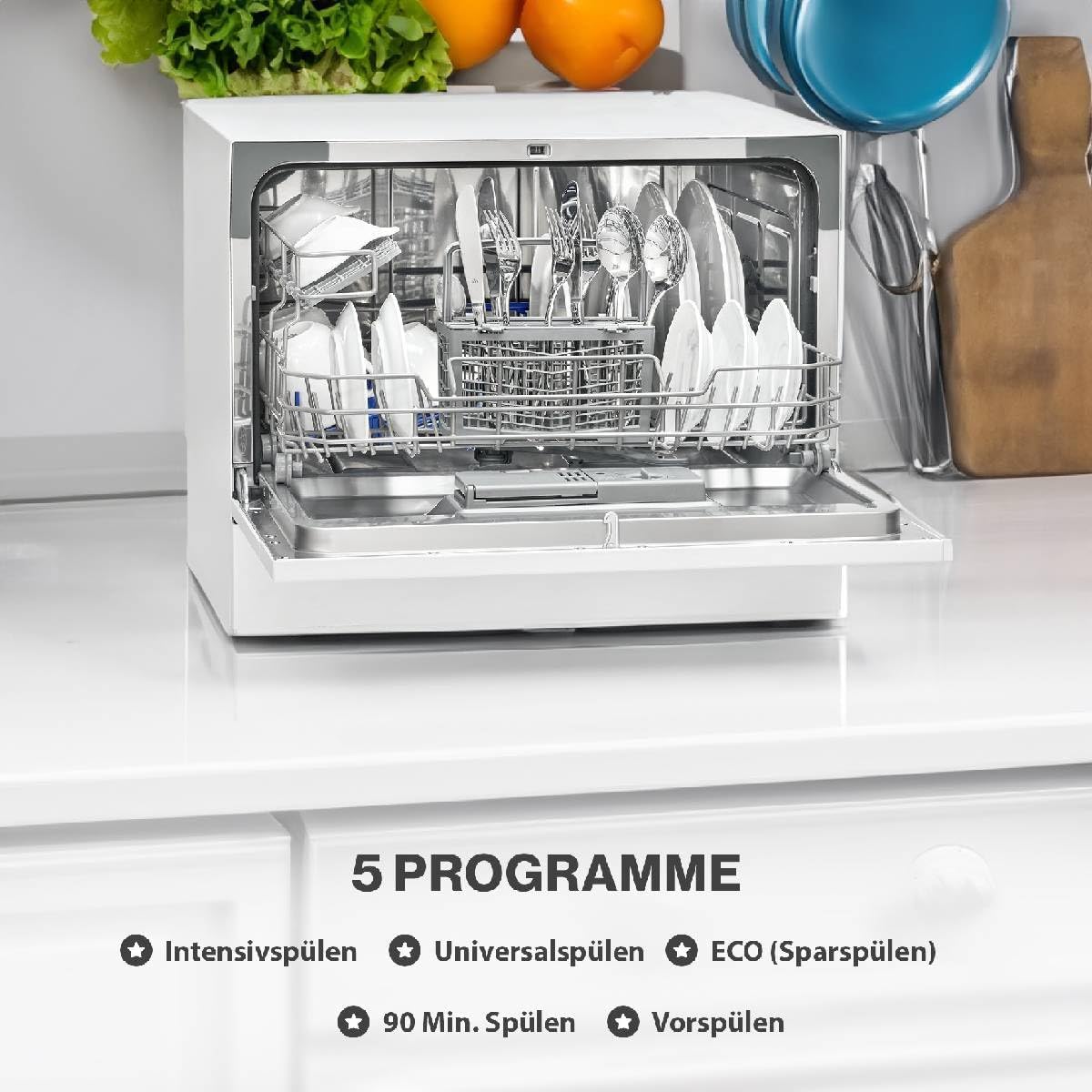 Bomann Mini Geschirrspüler TSG 7405 – kompakt, leise & energieeffizient