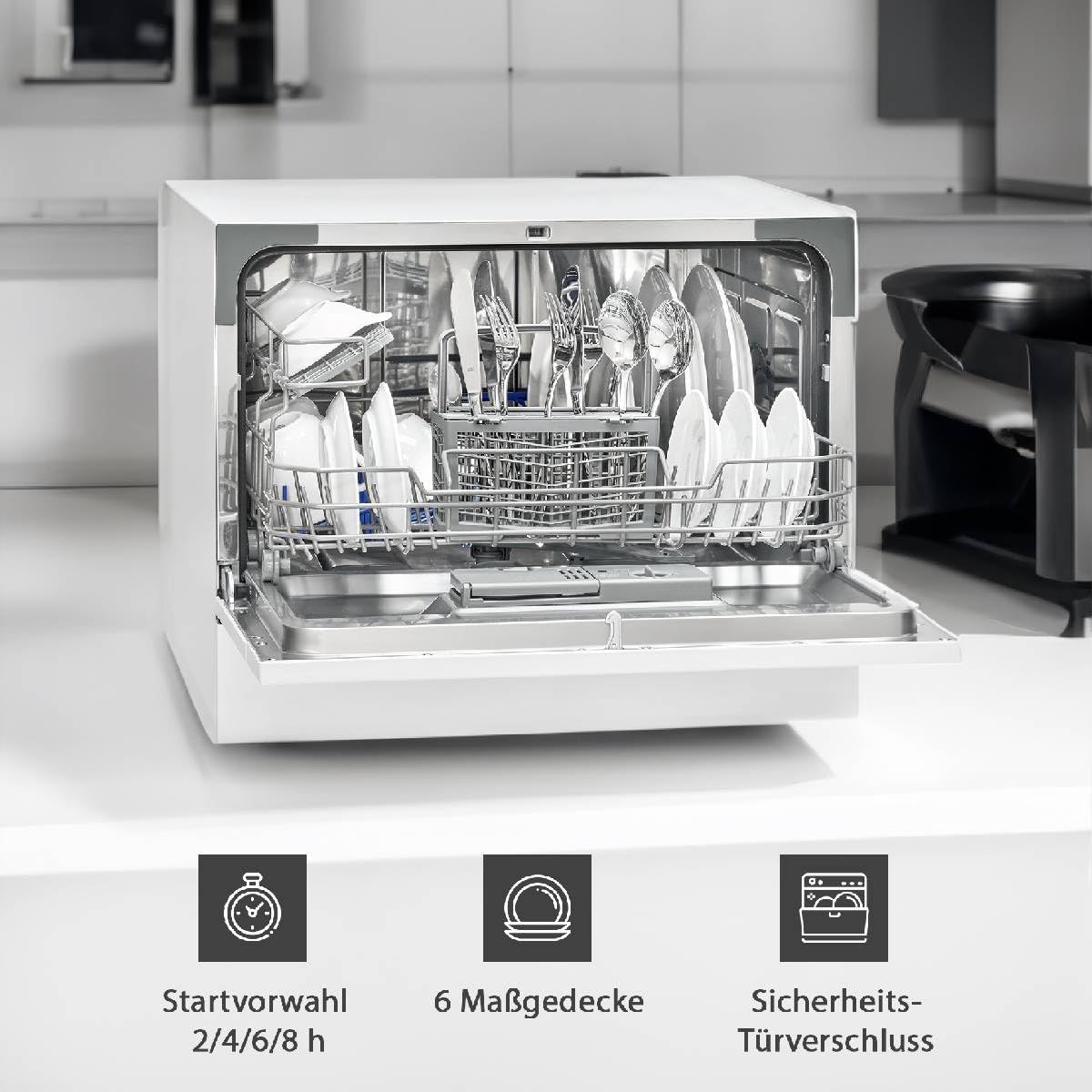 Bomann Mini Geschirrspüler TSG 7405 – kompakt, leise & energieeffizient