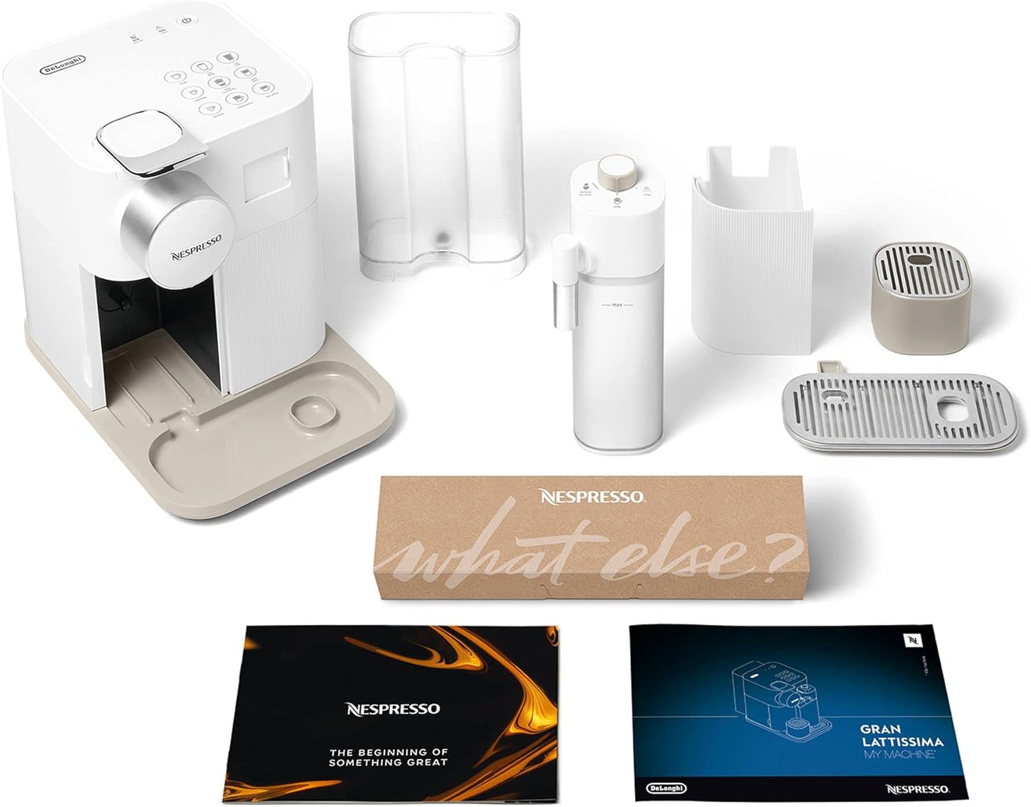 Nespresso De’Longhi Gran Lattissima EN640.W – Kapselmaschine mit automatischem Milchsystem, 19 bar, 1400W, Weiß