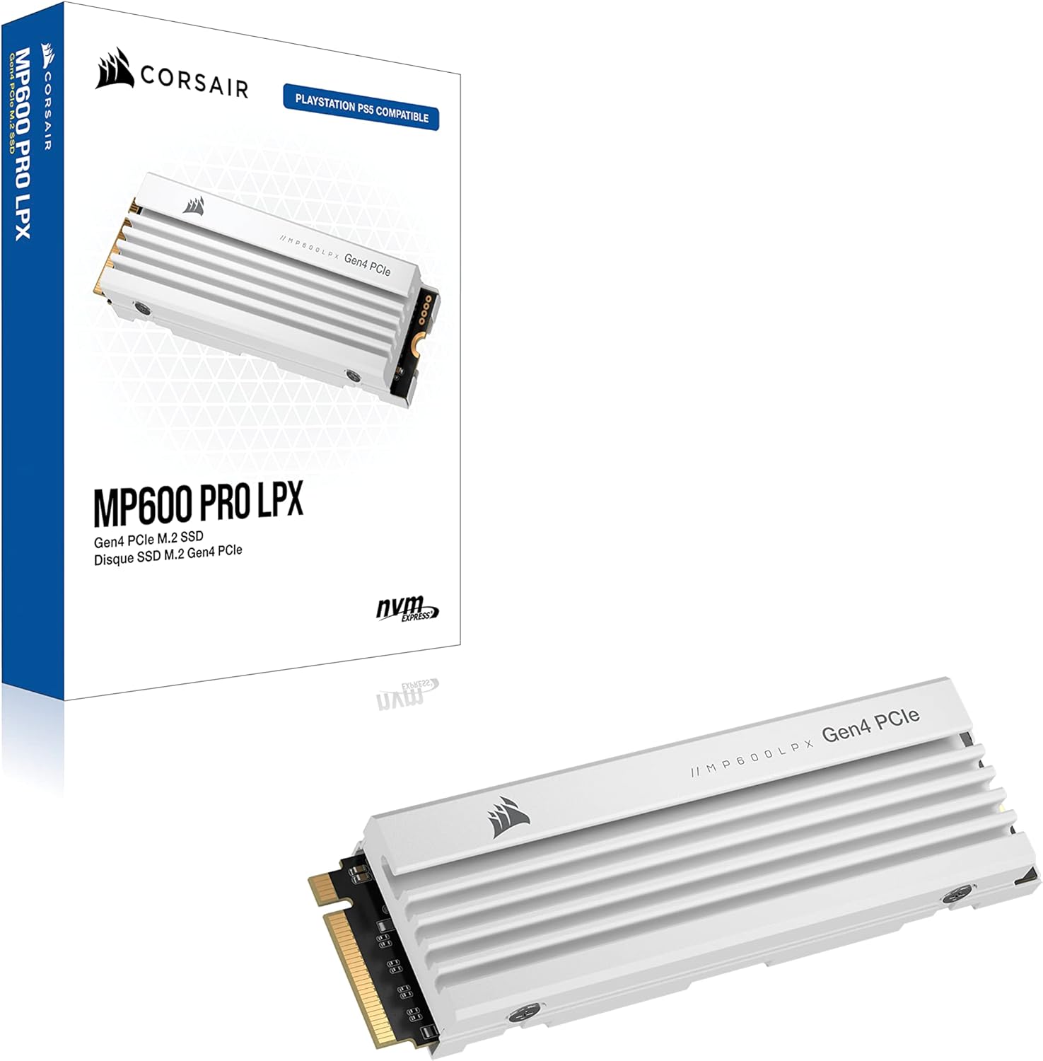 Corsair MP600 PRO LPX 1 TB M.2 PCIe Gen4 NVMe SSD – Höchste Geschwindigkeit für Gaming & High-End-PCs