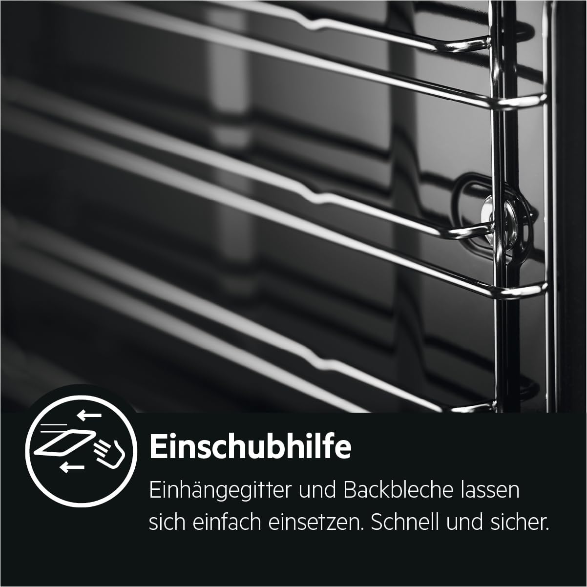 AEG BPE53516AB Einbau-Backofen Serie 5 – Pyrolyse, Heißluft, 25 Programme, LED-Touch, Kühle Tür, Schwarz