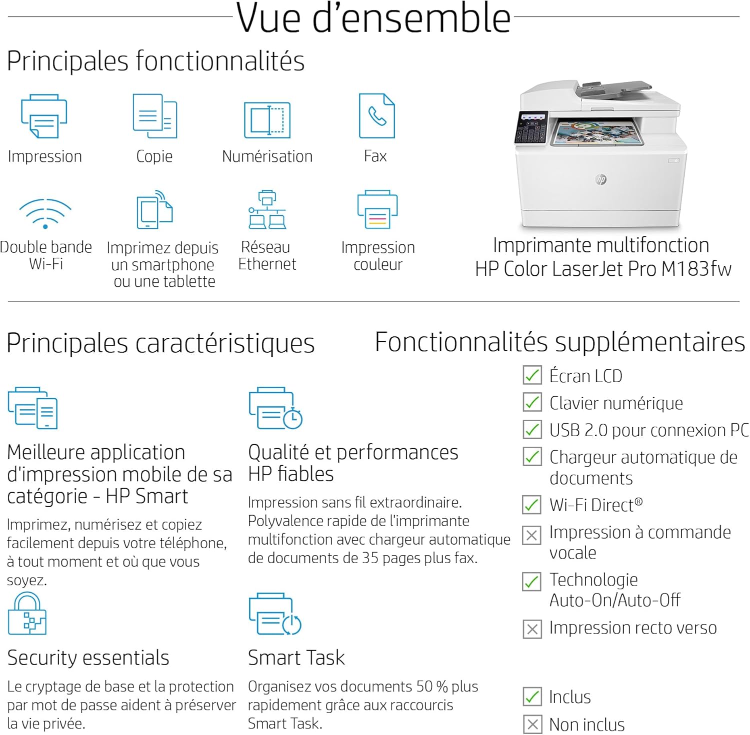 HP Color LaserJet Pro MFP 3302fdwg – Farb-Laserdrucker 4-in-1