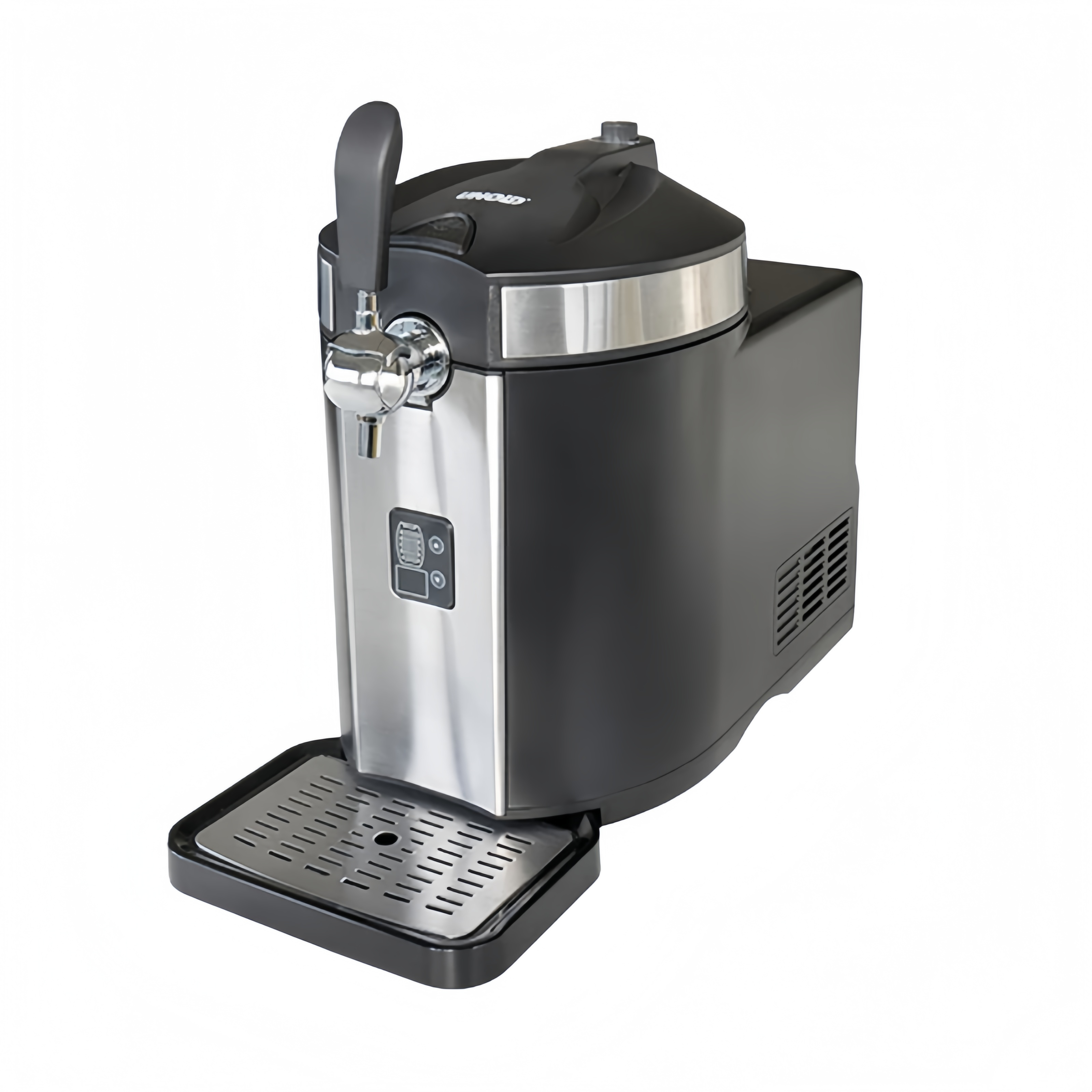 Bier Zapfanlage Franzl mit Kompressor – Schwarz/Silber