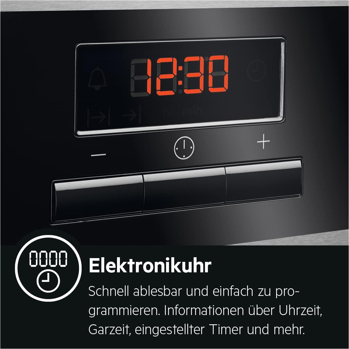 AEG BPE53516AB Einbau-Backofen Serie 5 – Pyrolyse, Heißluft, 25 Programme, LED-Touch, Kühle Tür, Schwarz