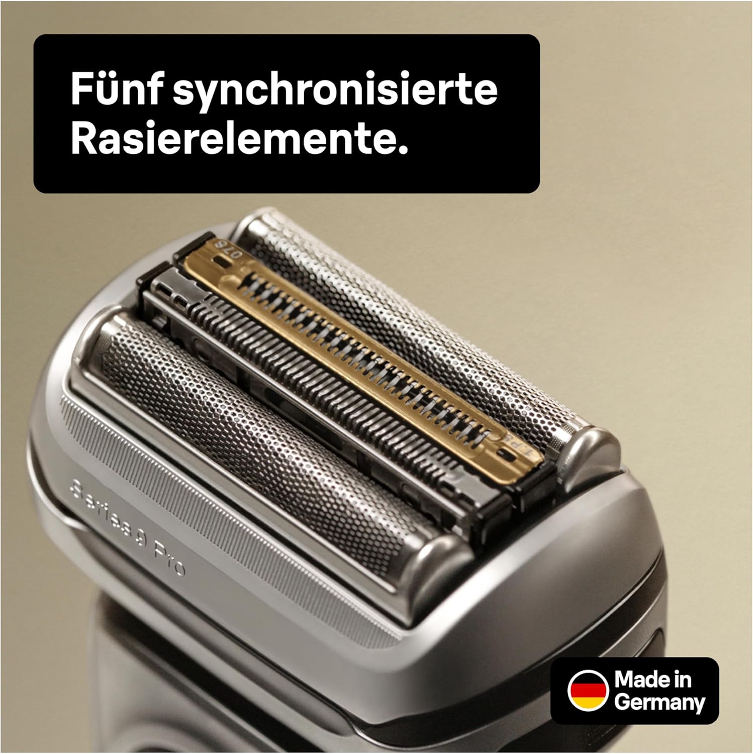 Braun Series 9 Pro Rasierer für Herren – 4+1 Scherköpfe, ProLift, PowerCase + 5-in-1 Reinigungsstation, 60 Min, 9477cc, Silber
