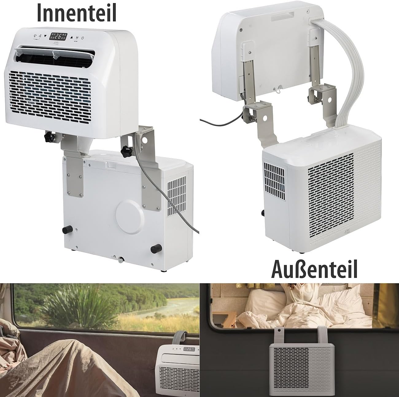 Sichler Tragbare Klimaanlage Split 5.000 BTU WiFi – Kühlung, Entfeuchtung & Smarte Steuerung