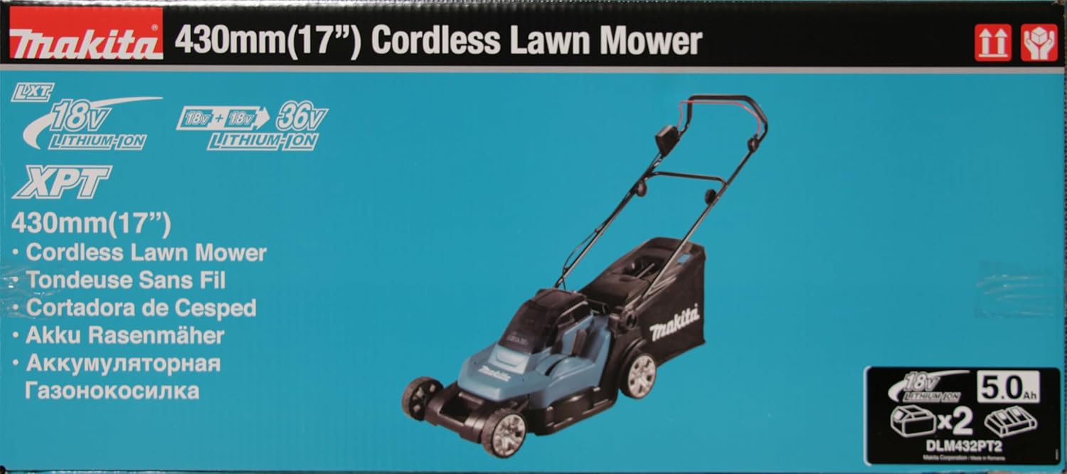 Makita DLM432Z Akku-Rasenmäher – 2x18 V Power (ohne Akku & Ladegerät)