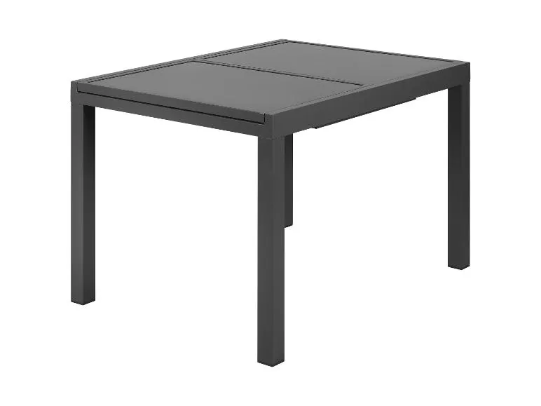 LIVARNO home Houston 9-teiliges Aluminium-Garten-Set – Ausziehbarer Tisch + 8 Hohe Stühle, Grau