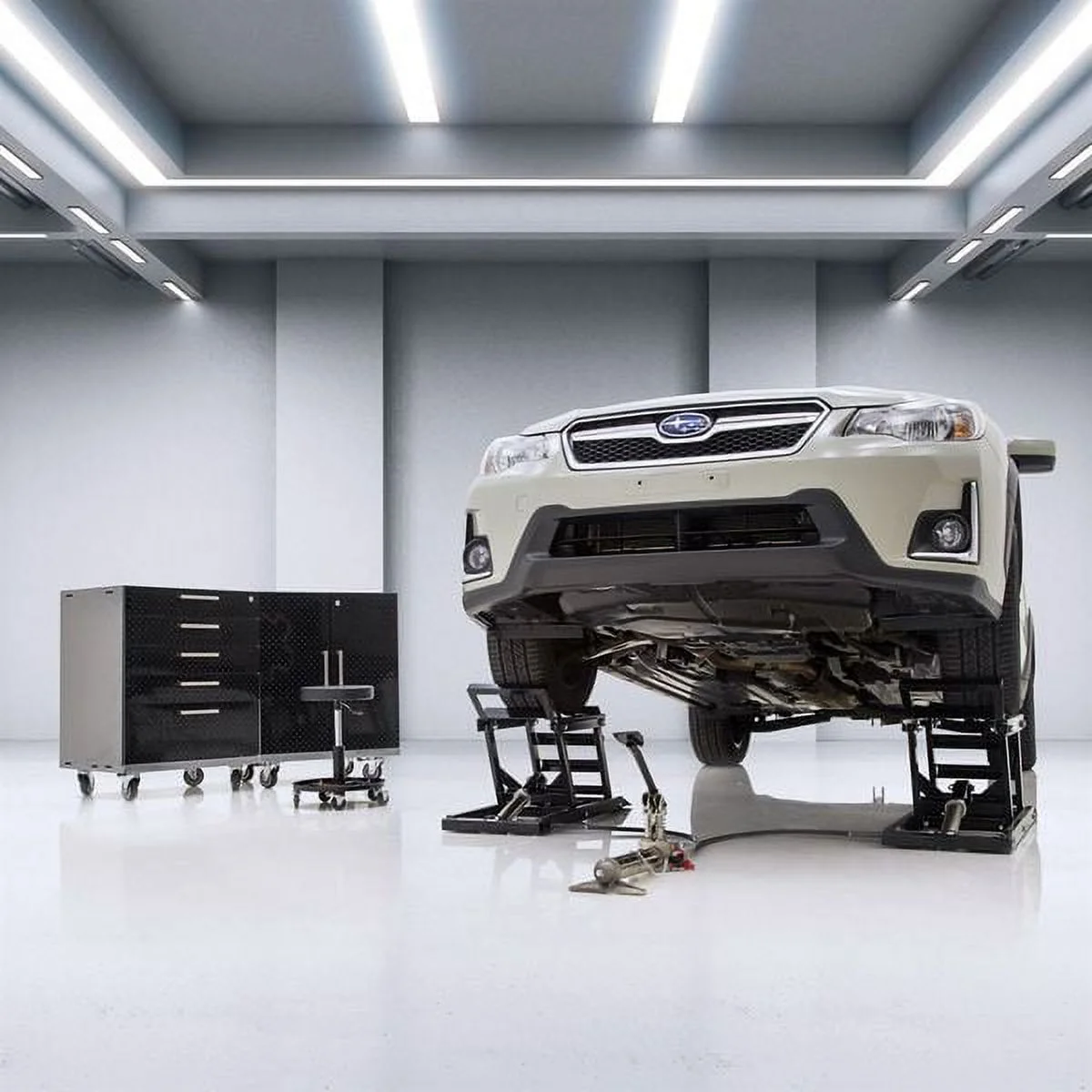 Black Widow Hydraulikplattform – 3.000 lb pro Paar, Rampen, Stahl, Werkstatt & Heimgebrauch