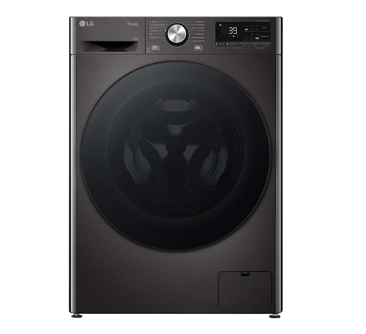 LG F4WV7080 Frontlader-Waschmaschine – 8 kg, 1400 U/min, AI Direct Drive, Dampfreinigung, Wi-Fi, Energieeffizienz Triple A, Weiß
