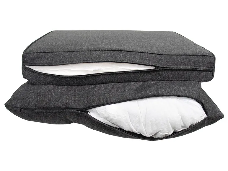 Bellavista Alu-Luxus Asti 6-teilig – Garten-Lounge Set: 3-Sitzer Sofa, 2 Sessel, 2 Hocker, Tisch, verstellbare Rückenlehne