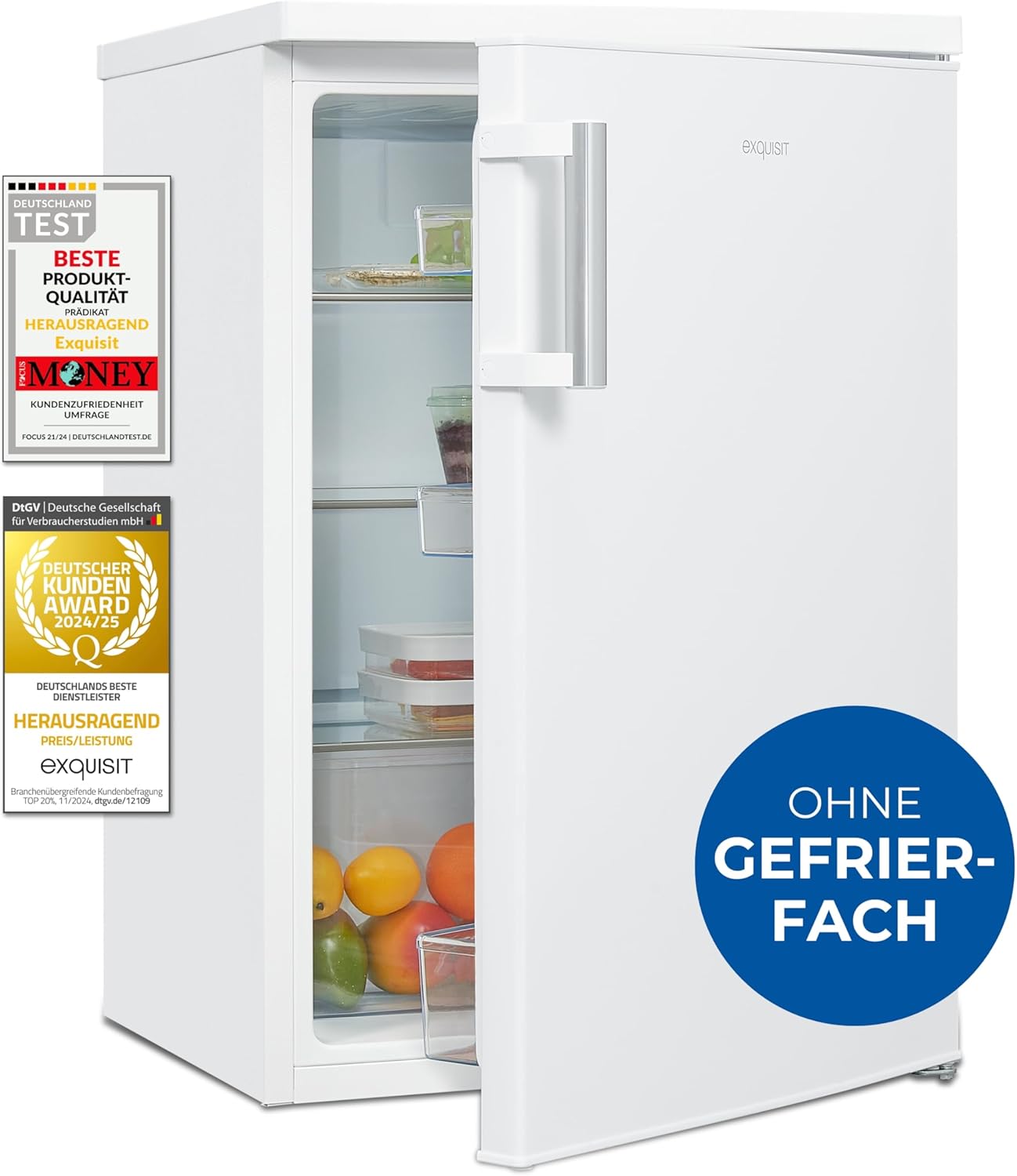 Exquisit Kühlschrank 133 L – Praktisch, leise & energiesparend