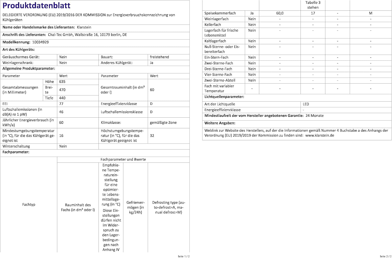 Klarstein Mini-Kühlschrank 80 L mit Glastür – Leise, Energieeffizient, Ideal für Getränke, Party & Camping