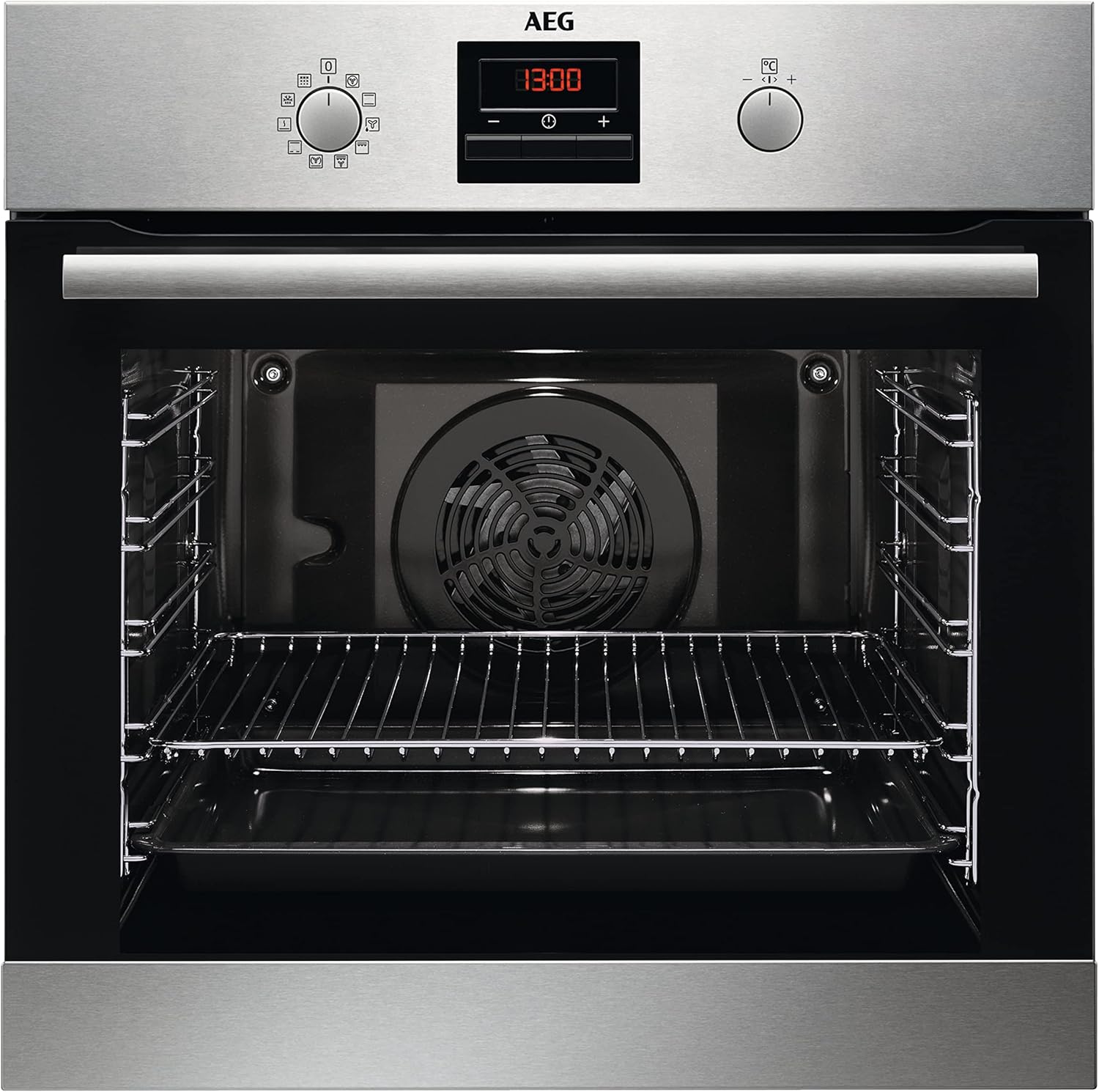 AEG BPE53516AB Einbau-Backofen Serie 5 – Pyrolyse, Heißluft, 25 Programme, LED-Touch, Kühle Tür, Schwarz