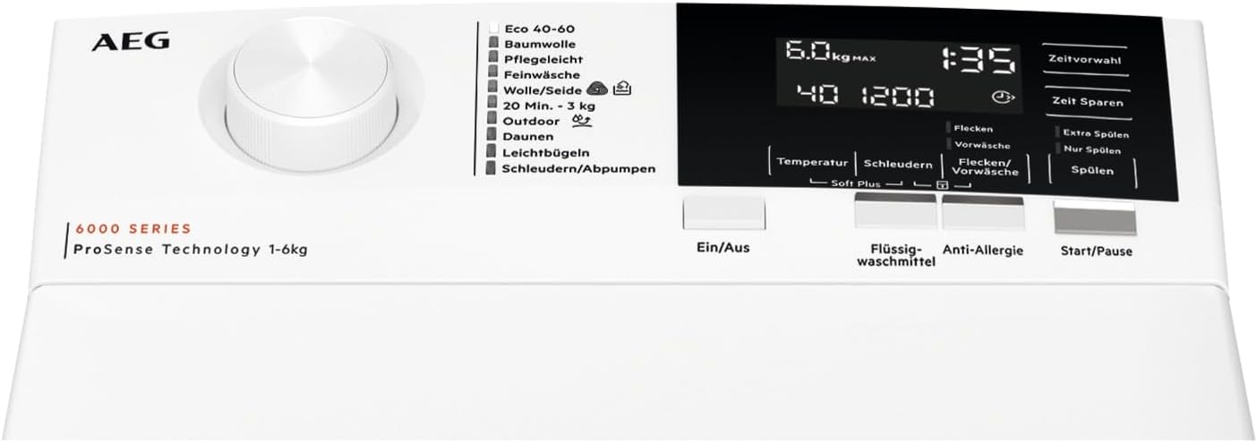 AEG LTR7A71370 Serie 7000 Toplader Waschmaschine mit ProSteam – Frische Wäsche in Rekordzeit