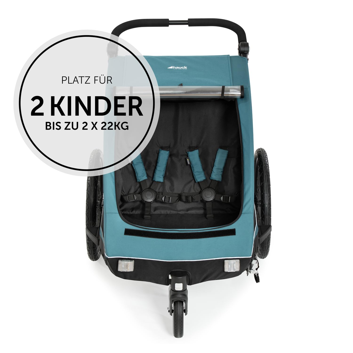 hauck Dryk Duo Plus – 2-in-1 Fahrradanhänger & Kinderwagen