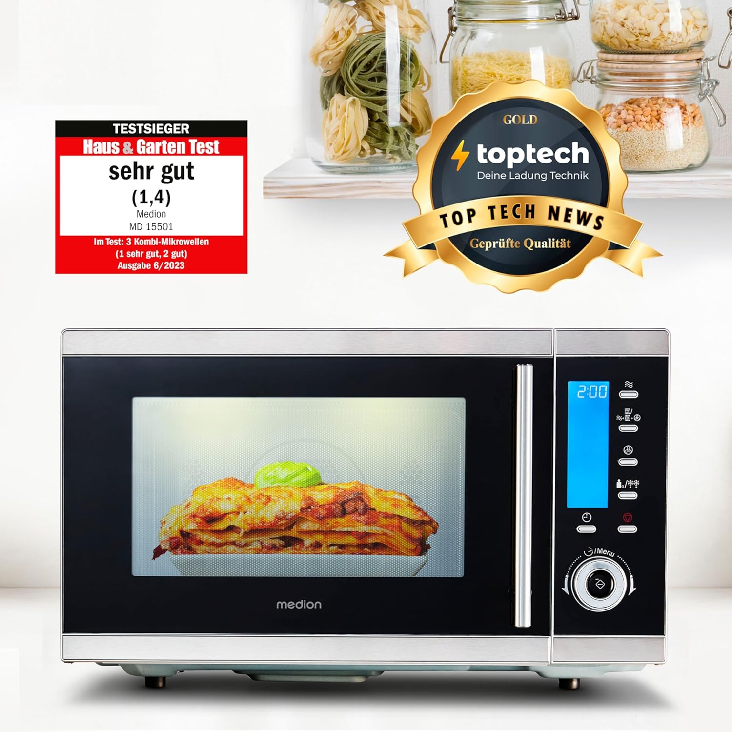 MEDION MD 15501 Mikrowelle 4-in-1 mit Grill