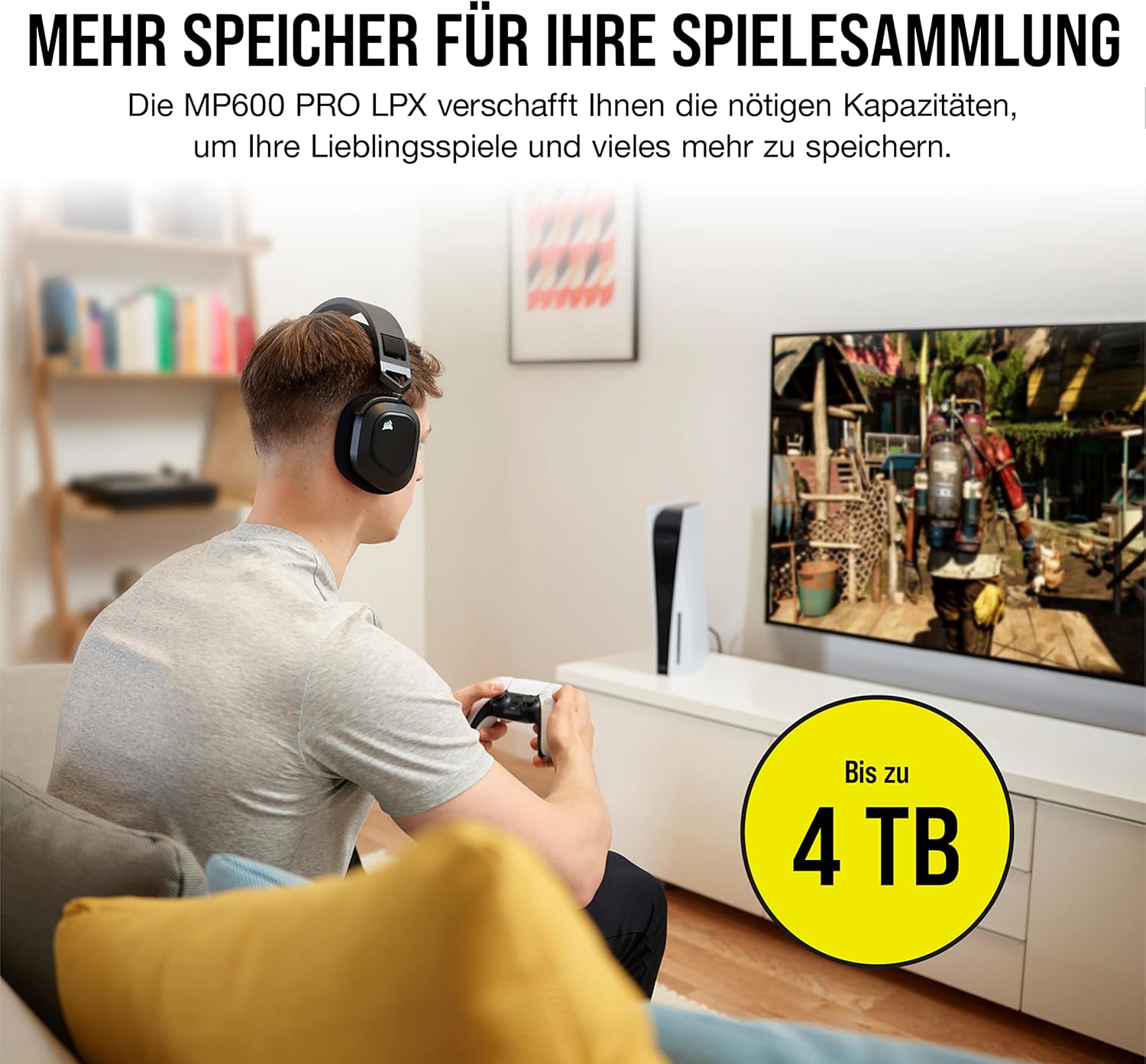 Corsair MP600 PRO LPX 1 TB M.2 PCIe Gen4 NVMe SSD – Höchste Geschwindigkeit für Gaming & High-End-PCs