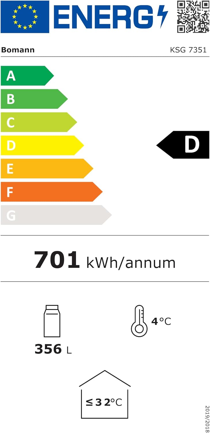 Bomann Getränkekühlschrank 347 L mit Glastür & LED-Beleuchtung – Sicher, Flexibel & Stilvoll