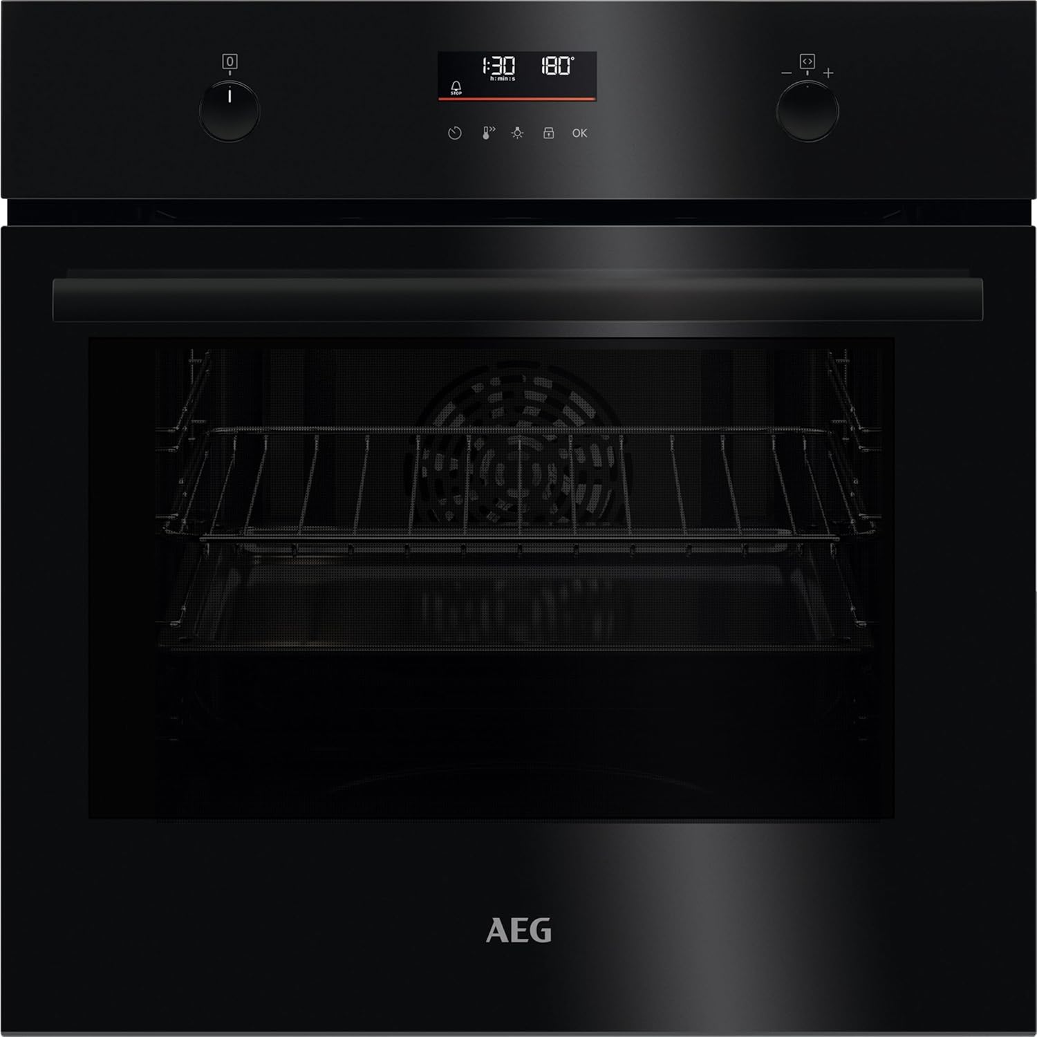 AEG BPE53516AB Einbau-Backofen Serie 5 – Pyrolyse, Heißluft, 25 Programme, LED-Touch, Kühle Tür, Schwarz
