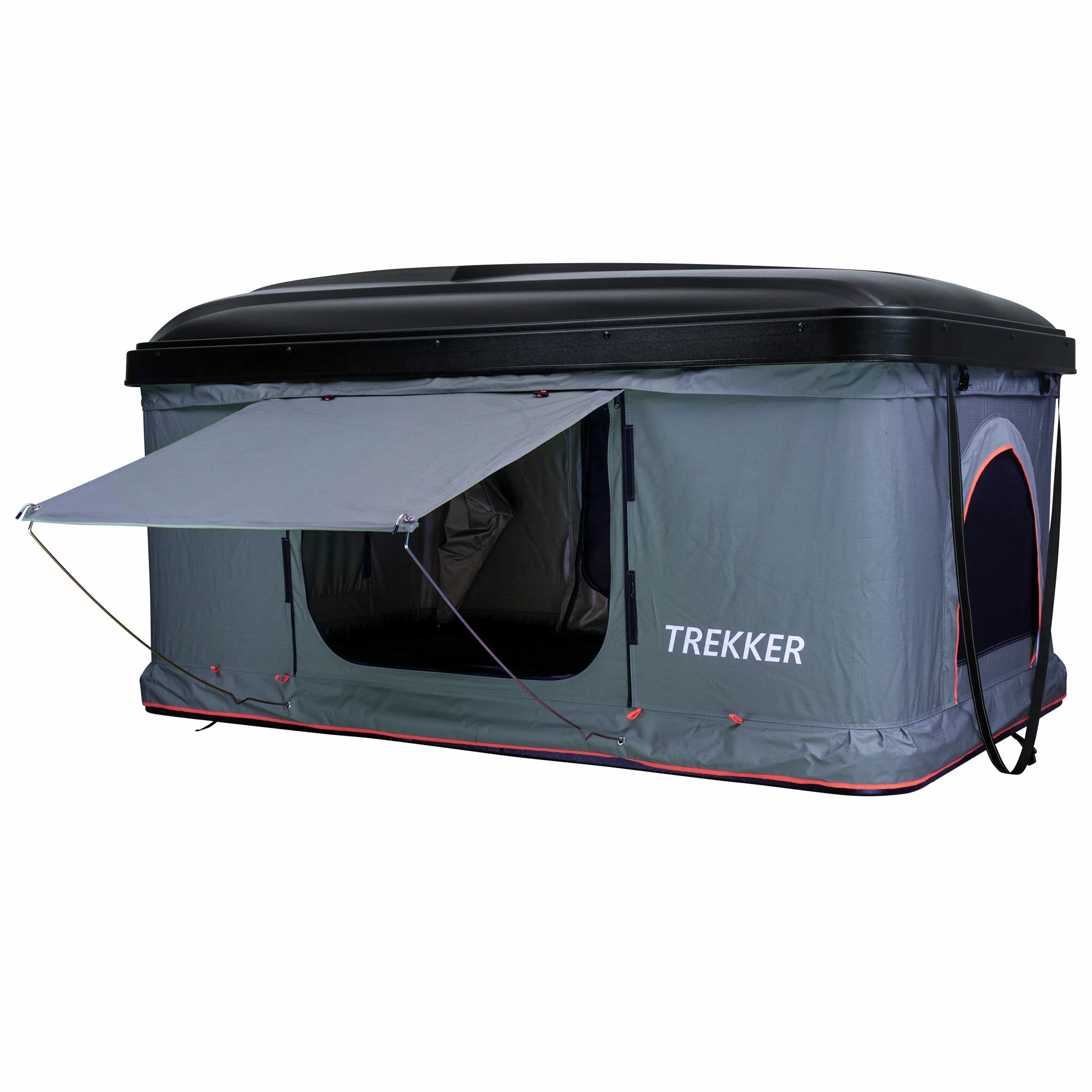 Trekker Dachzelt Hut M – Grau, für 2–3 Personen