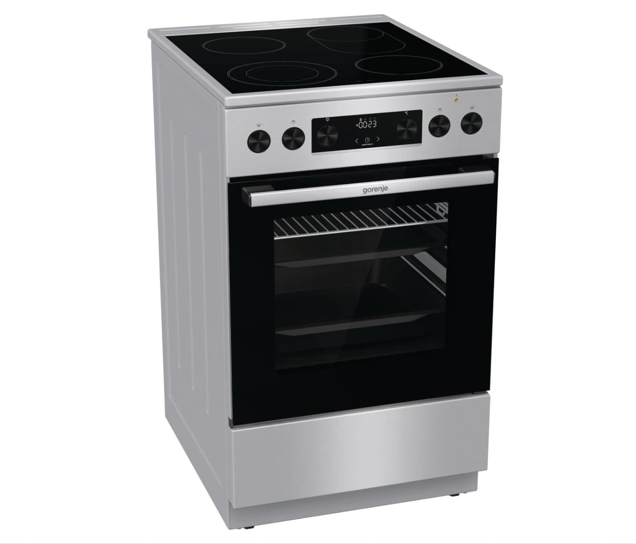 Gorenje GECS5C70XPA Elektro-Backofen – 50 cm, 70 L, Glaskeramik, GentleClose, AirFry, ExtraSteam, Pizza bis 300 °C, AquaClean, Schwarz