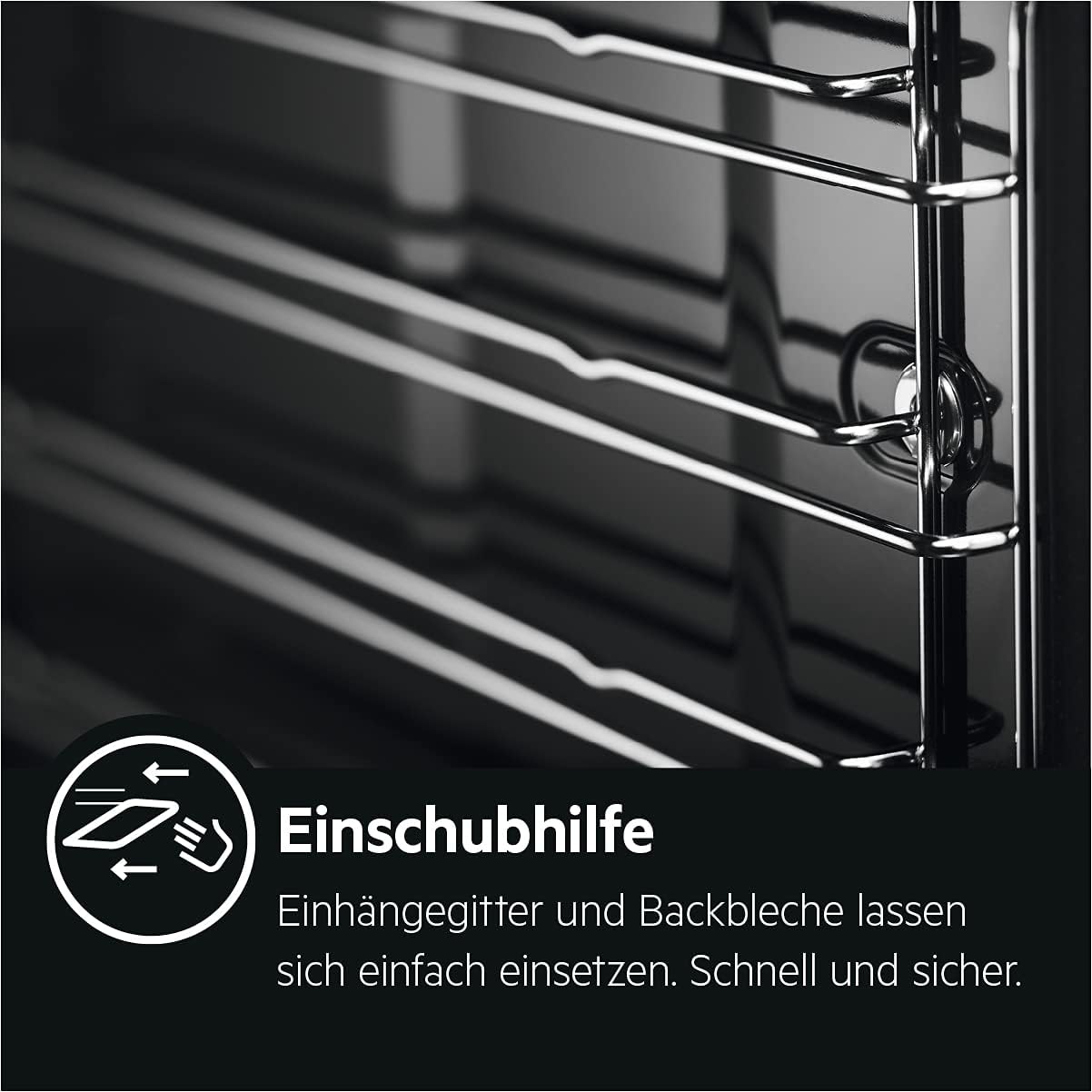 AEG BPE53516AB Einbau-Backofen Serie 5 – Pyrolyse, Heißluft, 25 Programme, LED-Touch, Kühle Tür, Schwarz