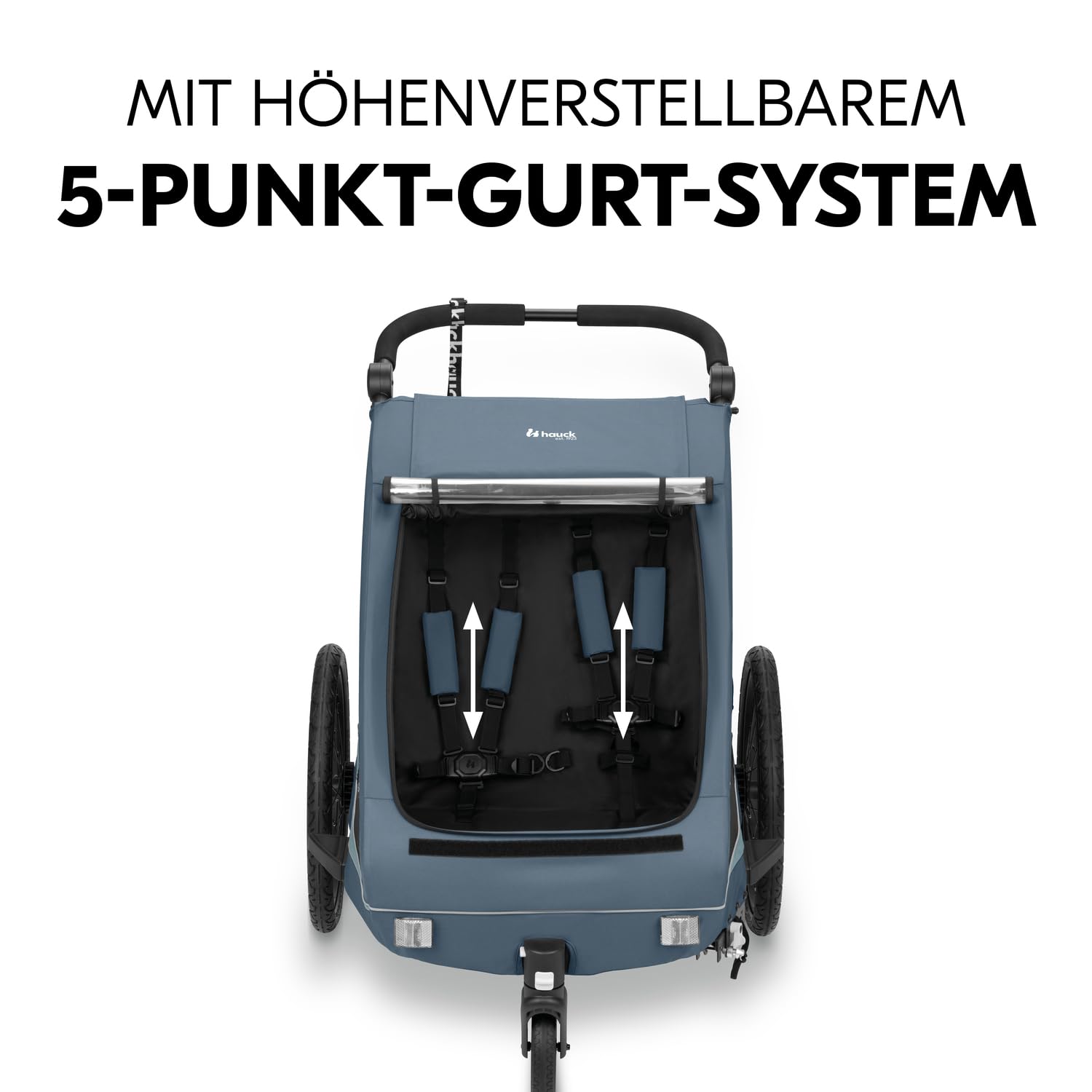 hauck Dryk Duo Plus – 2-in-1 Fahrradanhänger & Kinderwagen