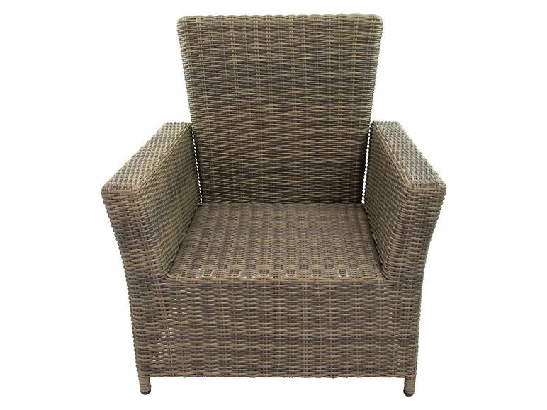 Bellavista Alu-Luxus Asti 6-teilig – Garten-Lounge Set: 3-Sitzer Sofa, 2 Sessel, 2 Hocker, Tisch, verstellbare Rückenlehne