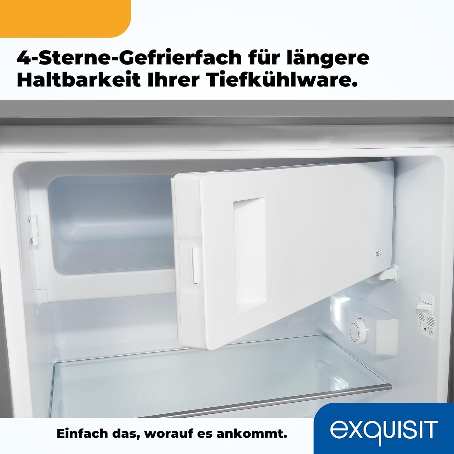 Exquisit Kühlschrank mit Gefrierfach 120 L – Kompakt, Effizient & Praktisch