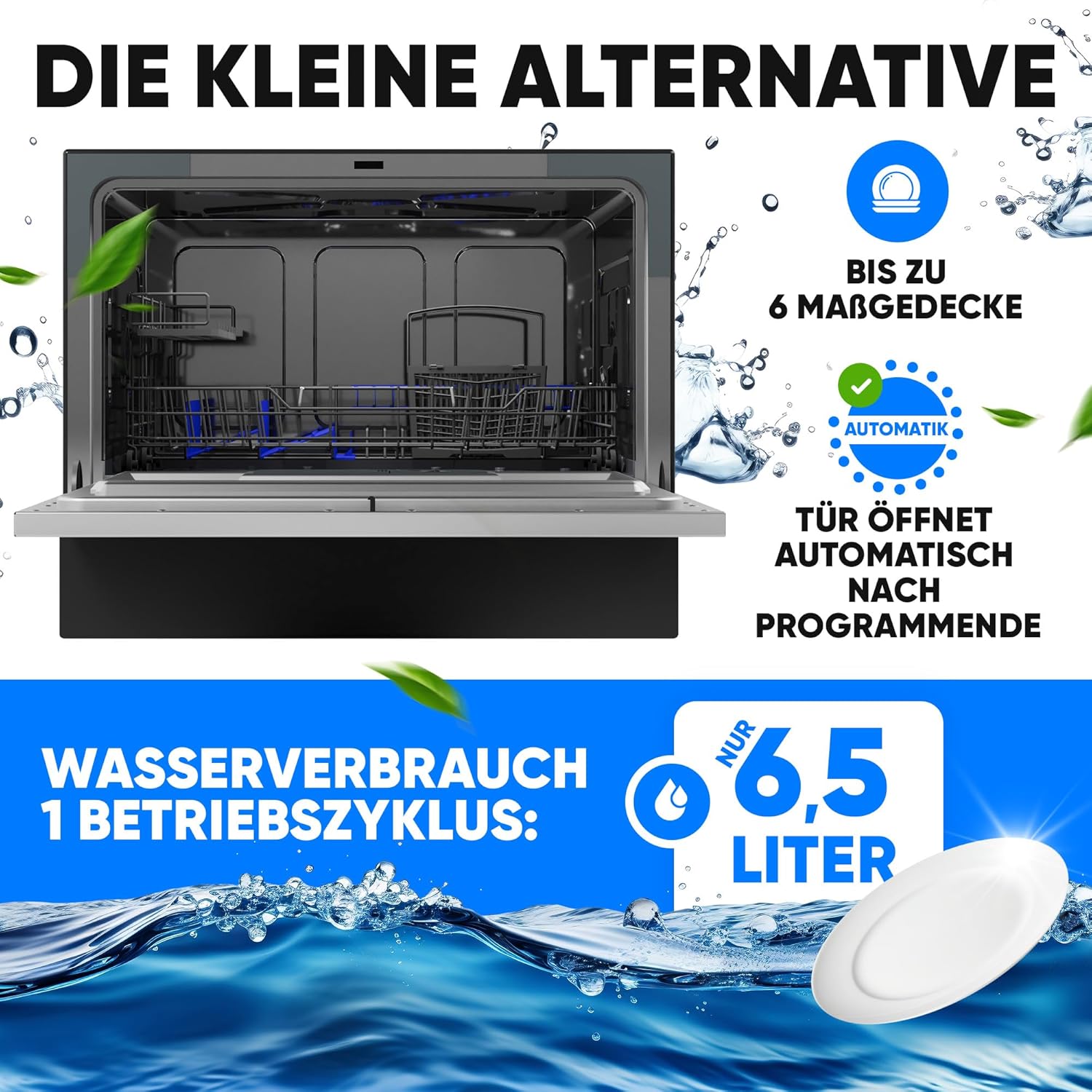 Bomann Mini Geschirrspüler TSG 7405 – kompakt, leise & energieeffizient