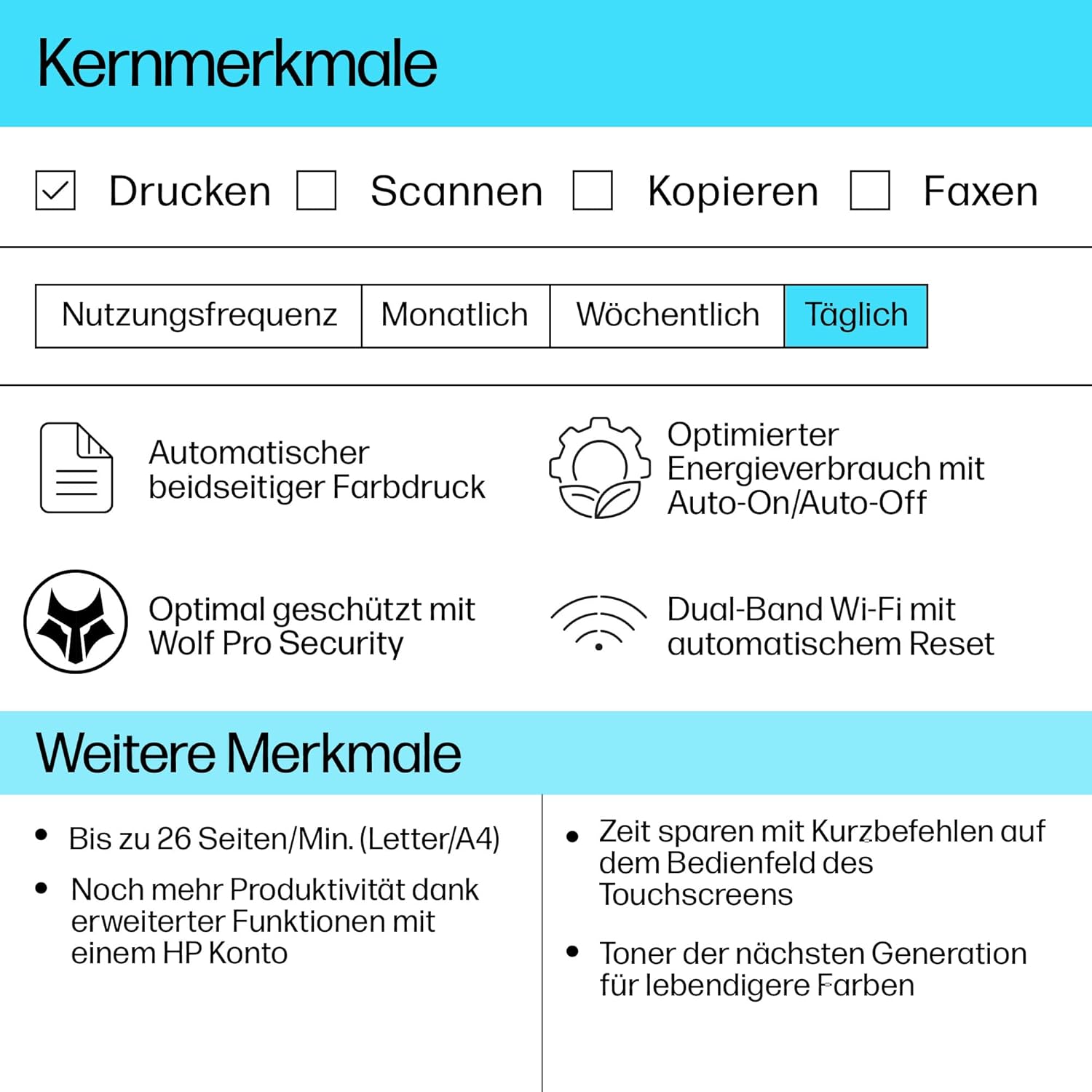 HP Color LaserJet Pro MFP 3302fdwg – Farb-Laserdrucker 4-in-1