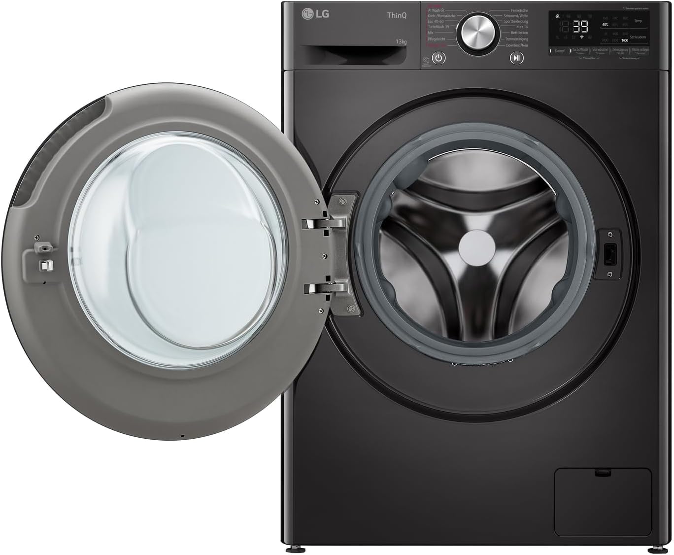 LG F4WV7080 Frontlader-Waschmaschine – 8 kg, 1400 U/min, AI Direct Drive, Dampfreinigung, Wi-Fi, Energieeffizienz Triple A, Weiß