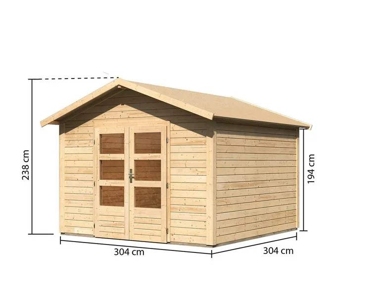 Karibu Carlos Gartenhaus – Robust, geräumig & stilvoll