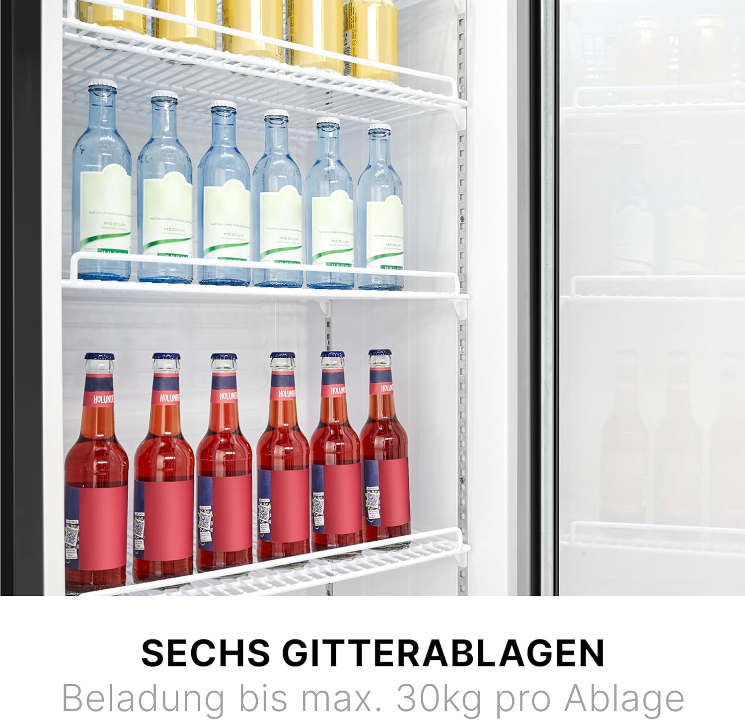 Bomann Getränkekühlschrank 347 L mit Glastür & LED-Beleuchtung – Sicher, Flexibel & Stilvoll