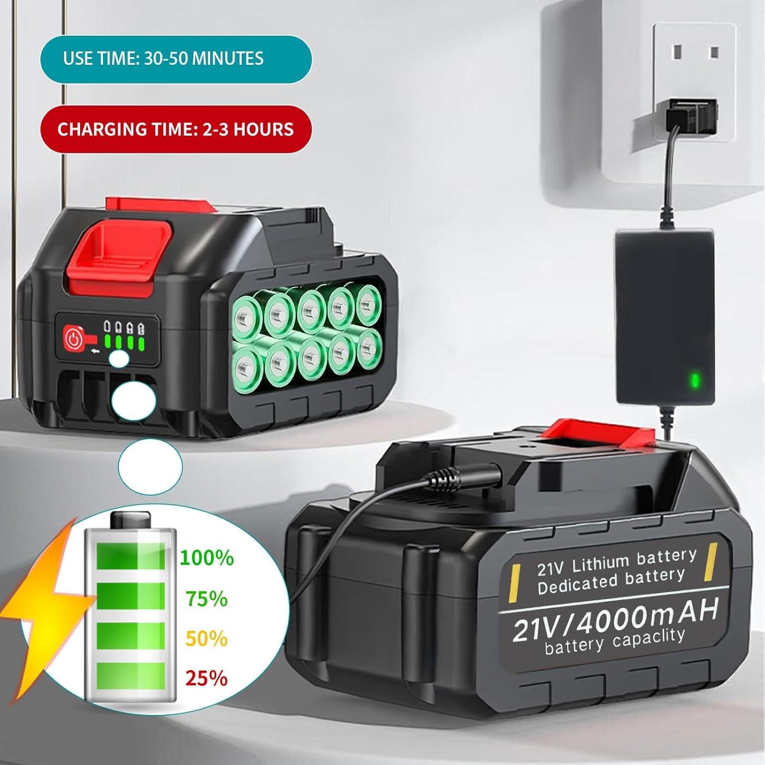 Hengriacly Akku-Rasentrimmer 21V – Kraftvoll, leicht & vielseitig