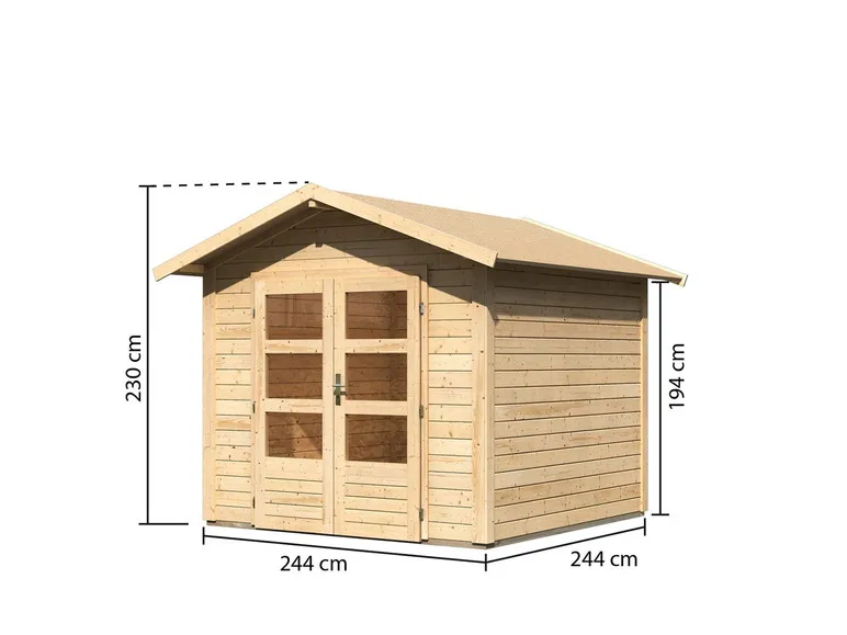 Karibu Carlos Gartenhaus – Robust, geräumig & stilvoll