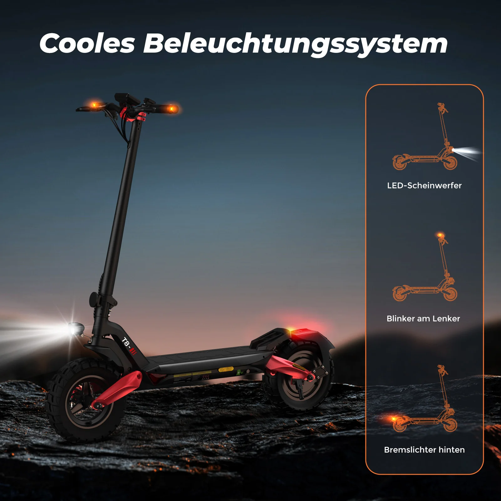 T8 Offroad E-Scooter – Power, Reichweite & Straßenzulassung