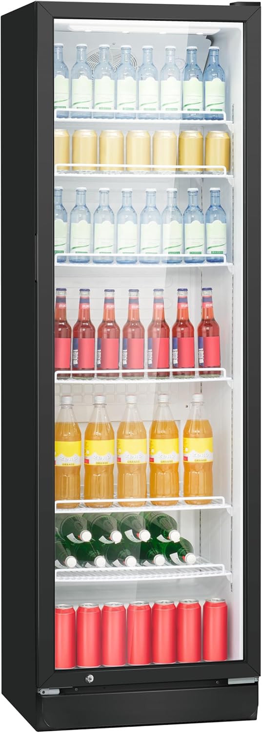 Bomann Getränkekühlschrank 347 L mit Glastür & LED-Beleuchtung – Sicher, Flexibel & Stilvoll