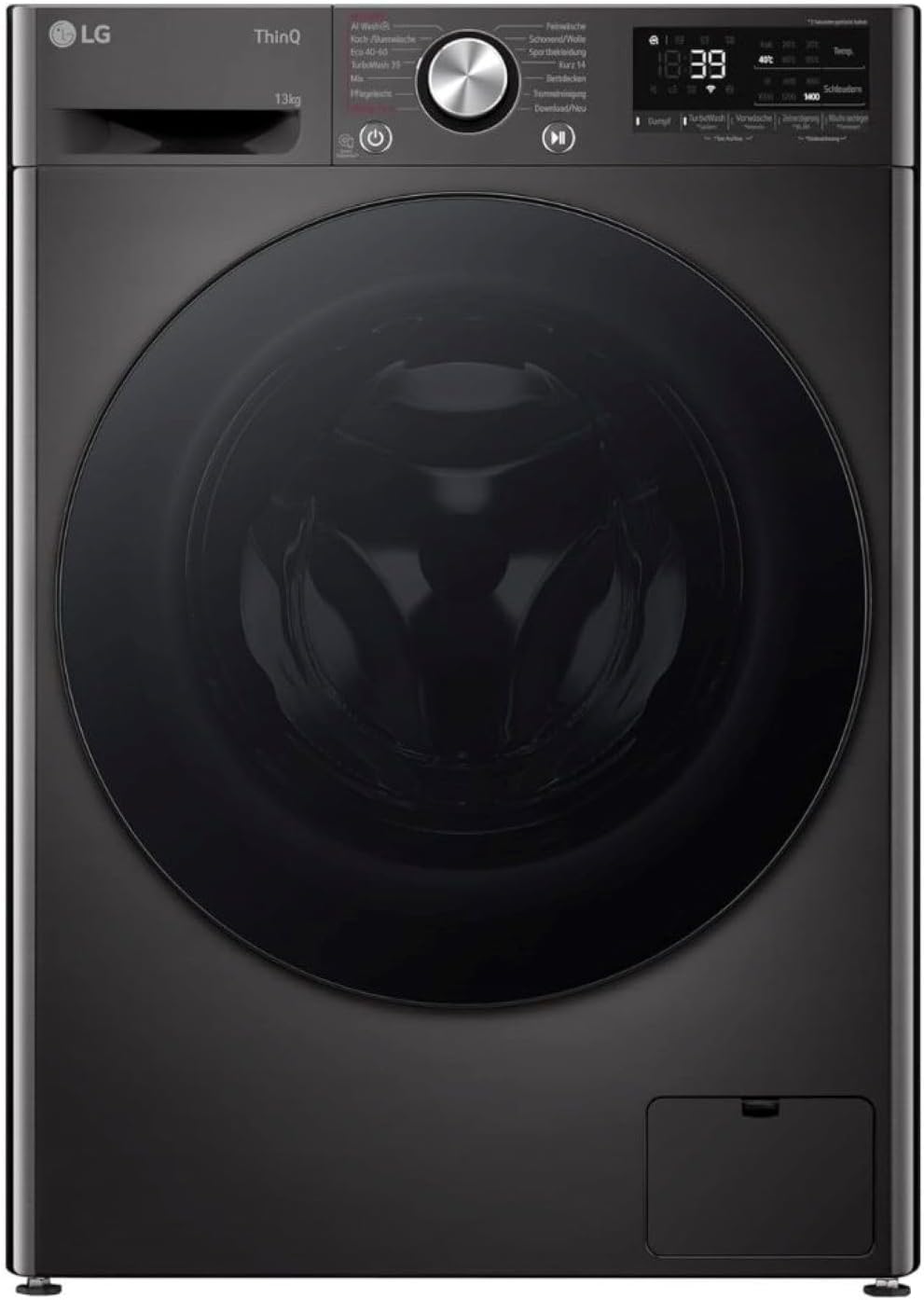 LG F4WV7080 Frontlader-Waschmaschine – 8 kg, 1400 U/min, AI Direct Drive, Dampfreinigung, Wi-Fi, Energieeffizienz Triple A, Weiß