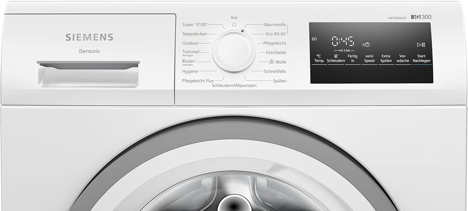 Siemens WM14N223 iQ300 Frontlader – 7 kg, 1400 U/min, speedPack L, LED-Display, Outdoor-Programm