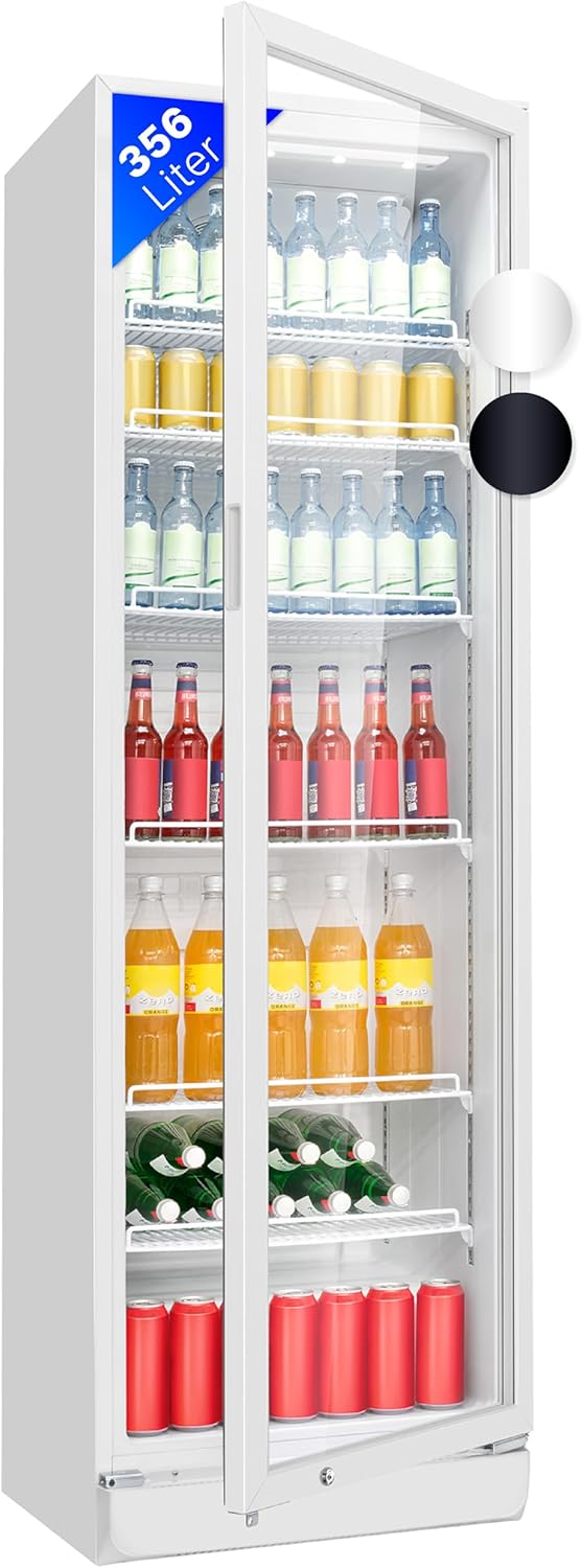 Bomann Getränkekühlschrank 347 L mit Glastür & LED-Beleuchtung – Sicher, Flexibel & Stilvoll