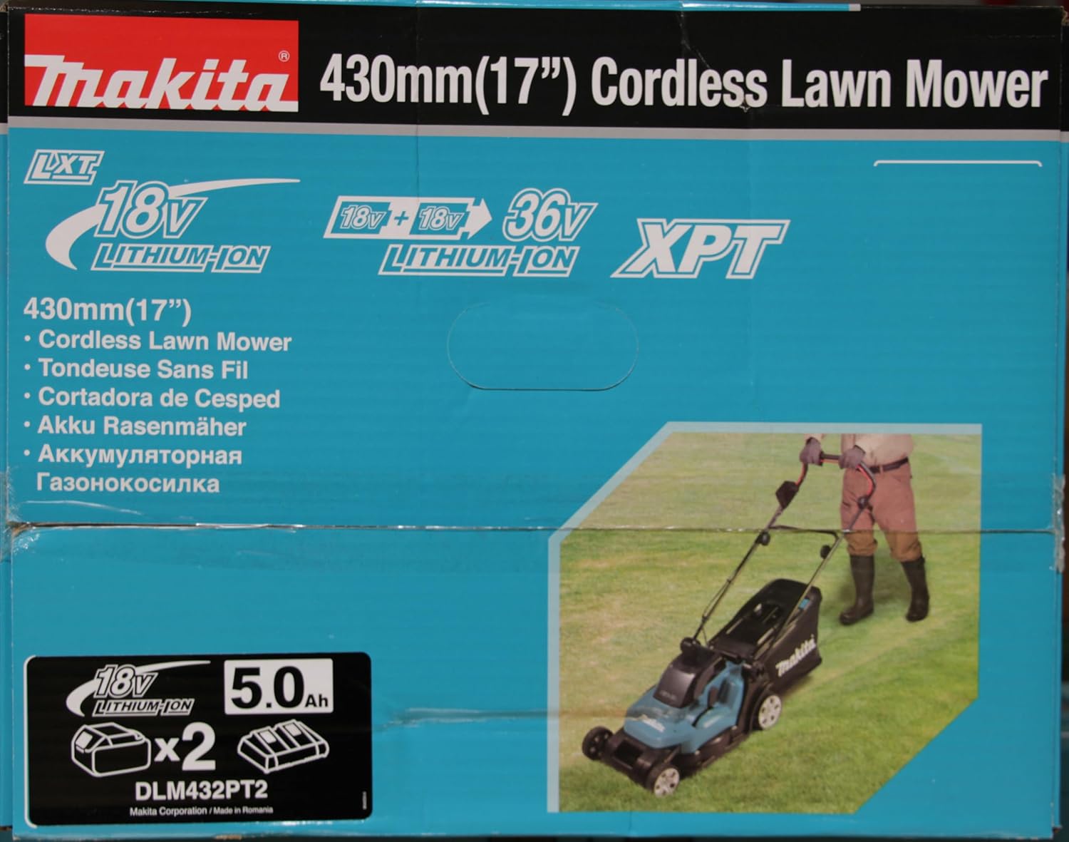 Makita DLM432Z Akku-Rasenmäher – 2x18 V Power (ohne Akku & Ladegerät)