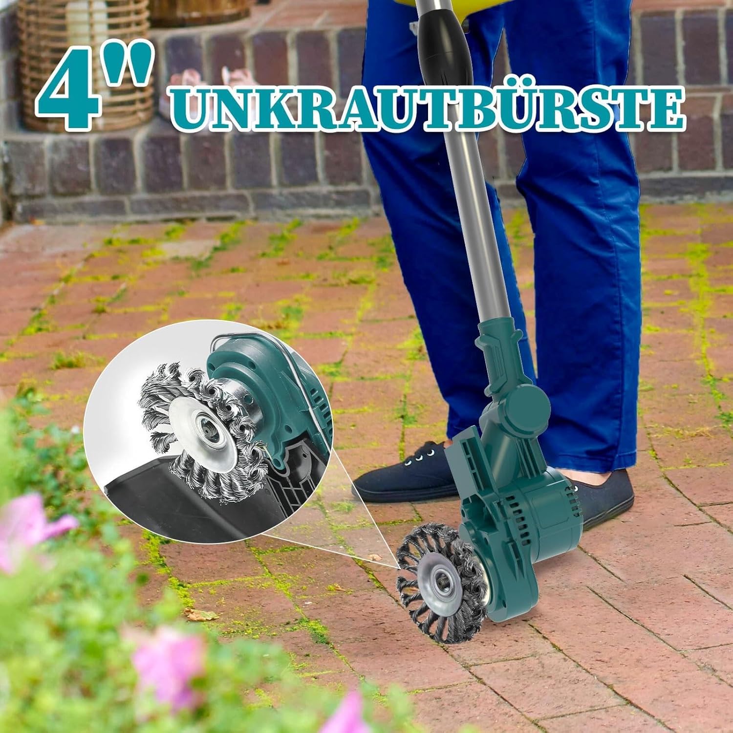 Hengriacly Akku-Rasentrimmer 21V – Kraftvoll, leicht & vielseitig