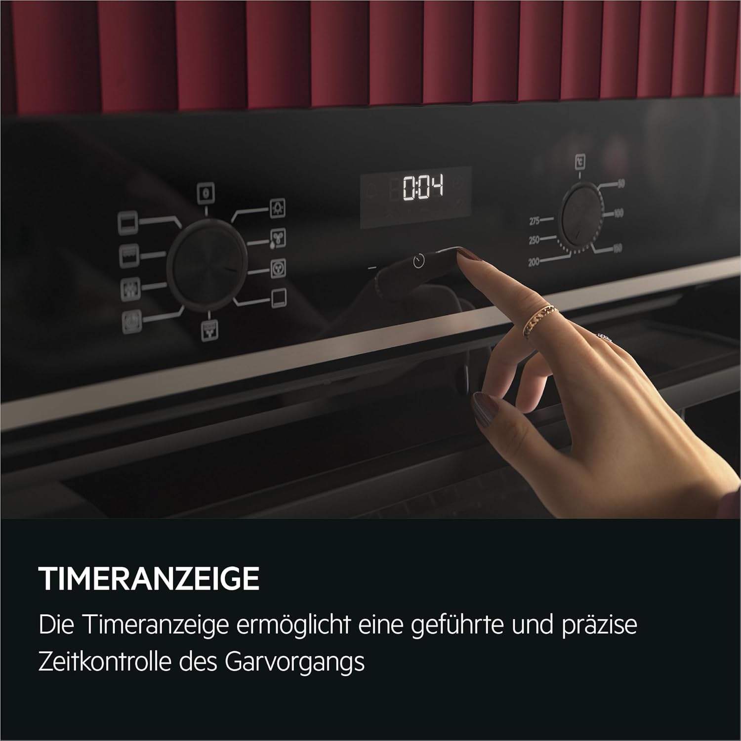 AEG BPE53516AB Einbau-Backofen Serie 5 – Pyrolyse, Heißluft, 25 Programme, LED-Touch, Kühle Tür, Schwarz
