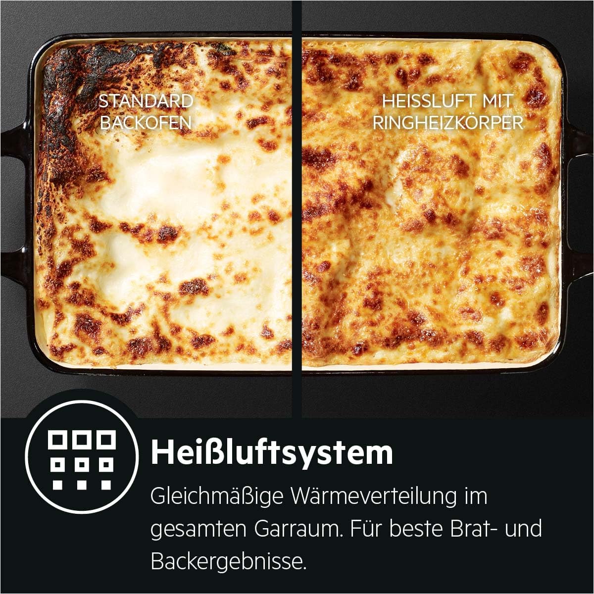 AEG BPE53516AB Einbau-Backofen Serie 5 – Pyrolyse, Heißluft, 25 Programme, LED-Touch, Kühle Tür, Schwarz
