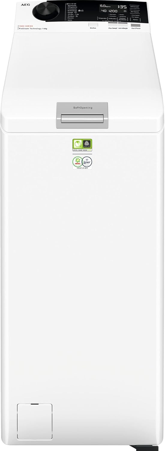 AEG LTR7A71370 Serie 7000 Toplader Waschmaschine mit ProSteam – Frische Wäsche in Rekordzeit