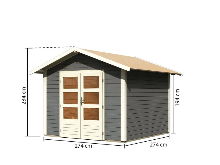 Karibu Carlos Gartenhaus – Robust, geräumig & stilvoll